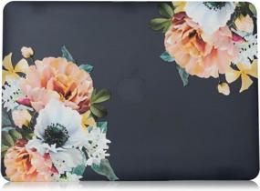 img 2 attached to Stylish And Durable MacBook Pro 13 Inch Case With Keyboard Cover, Screen Protector And Penoy Flower Design By Se7Enline