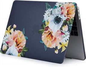 img 1 attached to Stylish And Durable MacBook Pro 13 Inch Case With Keyboard Cover, Screen Protector And Penoy Flower Design By Se7Enline