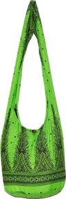 img 3 attached to Peacock Bohemian Crossbody Shoulder BlackYellow Women's Handbags & Wallets in Hobo Bags