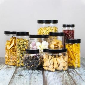 img 2 attached to 🔆 Versatile 16-Pack Clear Plastic Slime Jars with Lids – Ideal for Storage, Kitchen, Gifting, and Cream