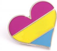 pansexual pride enamel pin - show your support for the lgbtq+ community! logo