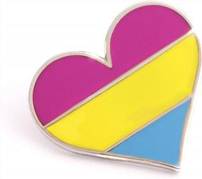 img 1 attached to Pansexual Pride Enamel Pin - Show Your Support For The LGBTQ+ Community!