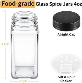 img 1 attached to 35 Food-Grade Glass Spice Jars With Label For Organized Seasoning Storage - Spice Rack Organizer For Cabinets, Countertops, And Pantry. Includes Spice Containers And Rack For Easy Access.