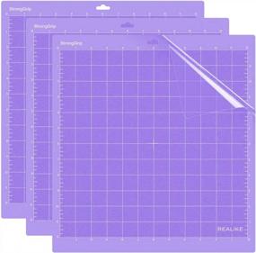 img 4 attached to StrongGrip 12X12 Cutting Mat (3 Pack) For Cricut Maker 3, Maker, Explore 3, Air 2, Air, And One - Non-Slip Adhesive Mat With Grid Lines For Crafts, Quilting, Sewing, And Art Projects