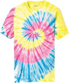 img 1 attached to 🌈 Koloa Rainbow Tie Dye T Shirt - Boys' Clothing Tops, Tees & Shirts