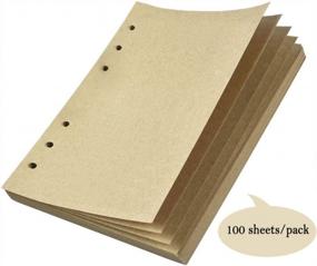 img 3 attached to Stock Up On Blank Craft Filler Paper For Large Refillable Journals - A5 Notebook Insert With 200 Pages