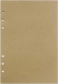 img 4 attached to Stock Up On Blank Craft Filler Paper For Large Refillable Journals - A5 Notebook Insert With 200 Pages