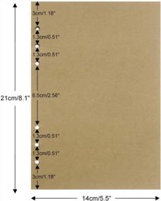 img 2 attached to Stock Up On Blank Craft Filler Paper For Large Refillable Journals - A5 Notebook Insert With 200 Pages