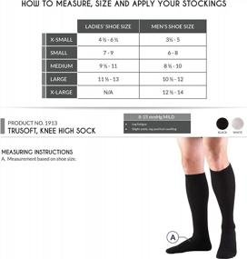 img 3 attached to Truform Medical Compression Socks For Men And Women, 8-15 MmHg Knee High Over Calf Length