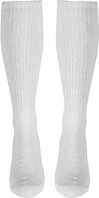 img 2 attached to Truform Medical Compression Socks For Men And Women, 8-15 MmHg Knee High Over Calf Length