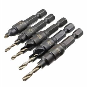 img 1 attached to Enhance Your Woodworking Skills With Xnrtop'S 5-Piece Countersink Drill Bit Set