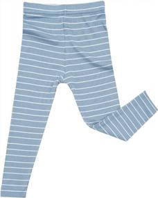 img 2 attached to AVAUMA Toddler Ribbed Pajama Set With Stripe Pattern For Snug Fit Sleepwear, Ideal For Daily Wear