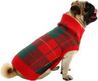 🐶 migohi dog sweater, dog christmas sweater warm winter plaid knitwear vest british style for xs small medium large dog, size s логотип