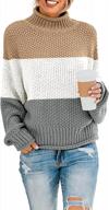 zesica oversized chunky knit turtleneck sweater with batwing sleeves for women - trendy pullover jumper tops logo