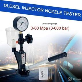 img 3 attached to 💪 NICO 600Bar Diesel Fuel Injector Tester - 8700PSI Diesel Injector Nozzle Tester with Dual Scale Gauge for Adjusting Injector Nozzle Pressure and Testing Diesel Injector Nozzle Pop Pressure