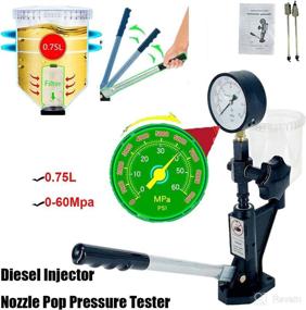 img 2 attached to 💪 NICO 600Bar Diesel Fuel Injector Tester - 8700PSI Diesel Injector Nozzle Tester with Dual Scale Gauge for Adjusting Injector Nozzle Pressure and Testing Diesel Injector Nozzle Pop Pressure