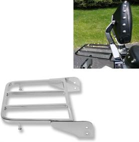 img 4 attached to 🛵 Suzuki Intruder Volusia VL800 2001-2011 Luggage Rack with Solo Seat and Sissy Bar: Perfect Fit for Boulevard M50 and C50 2005-2011!