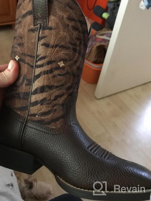 img 1 attached to Ariat Unisex BRISTO Western Boot Boys' Shoes: Premium Quality and Style Combined review by Brent Mosley