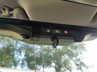 img 1 attached to Littlemole 300Mm Wide Angle HD Rear View Mirror With Convex Curve, Universal Clip-On Interior Original Mirror For Cars (12" L X 3" H) review by Kevin Wilkins