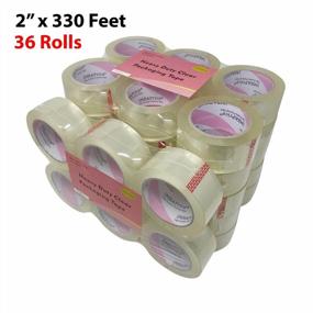 img 2 attached to 2" Wide Ultra Clear Shipping Packaging Tape - 36 Rolls Of 110 Yards Each (1 Box) 330 Feet Long By IMBAPrice
