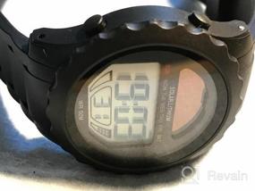 img 8 attached to Водонепроницаемые солнечные цифровые спортивные часы для мужчин - повседневные армейские часы со светящимся дисплеем, секундомером и будильником