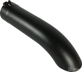 img 4 attached to 🔥 Durable 4.00" Diameter X 18.00" Length Diesel Exhaust Tip with 4.00" Inlet, Bolt On Design, Turn Down Style in High Temperature Resistant Black Stainless Steel - WTD40018-400-BOSS-BP by Wesdon Exhaust Tip