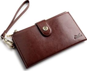 img 4 attached to Stylish Women's Luxury Bifold Saffiano Handbags & Wallets: Perfect Combo for Fashionable Ladies!