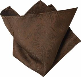 img 1 attached to Paisley Design Handkerchief Pocket Handkerchiefs: An Essential Men's Accessory for the Modern Gentleman