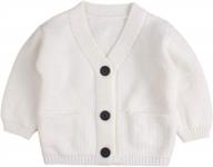cute and cozy: baby boy's cotton cardigan sweater for autumn and winter logo