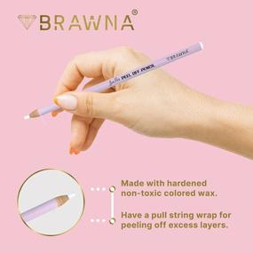 img 1 attached to 6 Pcs Waterproof Eyebrow Pencils With Sharpener For Shaping, Defining & Microblading - BRAWNA Quick & Easy To Use White Eye Brow Pencils