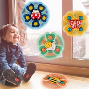 img 4 attached to Suction Spinner Toys Year Girls Baby & Toddler Toys