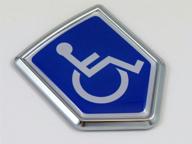 👀 enhance visibility and support the handicapped with our car chrome emblem sticker badge sign crest bike auto логотип