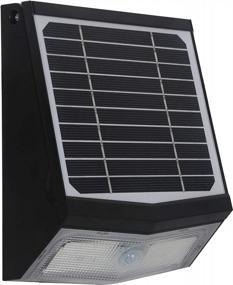 img 4 attached to Solar-Powered Adjustable Outdoor Motion Sensor LED Wall Pack For Enhanced Security: Ideal For Garage, Front Door, Courtyard, Garden, And Pathway Lighting
