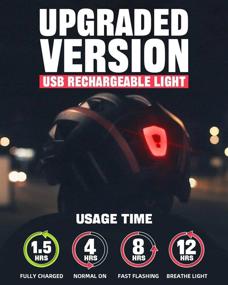 img 1 attached to VICTGOAL Bike Helmet For Men And Women: USB Rechargeable Rear Light, Magnetic Goggles, Removable Sun Visor - Ideal For Mountain And Road Cycling