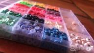 img 1 attached to 10000Pcs Polymer Clay Beads For Bracelet Making, 40 Colors Flat Round Spacer Heishi Beads With Letter Charms Elastic Strings Jewelry Making Kit Bracelets Necklace (2 Storage Boxes) review by Nale Dunn