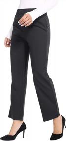 img 1 attached to 👖 AUQCO Women Dress Pants: Stylishly Slim Skinny Trousers for Casual Business & Office wear