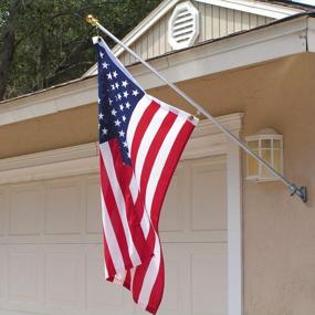 img 4 attached to 6.5 FT Flag Pole Kit For American Flag Outdoor - Voilamart Flag Pole For House, Garden Flag Pole Mount Holder For Commercial Or Residential Use