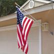 6.5 ft flag pole kit for american flag outdoor - voilamart flag pole for house, garden flag pole mount holder for commercial or residential use logo
