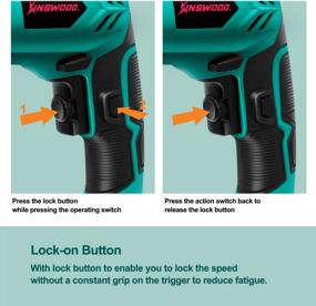 img 1 attached to Kinswood Heavy Duty Electric Drill Driver With 3/8" Chuck For DeWalt, SKIL, And Makita - KW5207