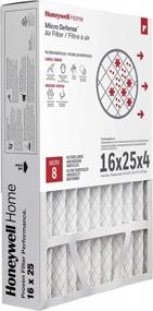 img 4 attached to Honeywell Home MicroDefense AC Furnace Air Filter 16x25x4 MERV 8: High-Efficiency Filtration (1 Pack)