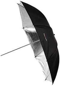 img 2 attached to 43" Fotodiox Premium Grade Studio Umbrella - Black & Silver Reflective With Fine Grain Silver Interior