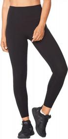 img 4 attached to 2XU Womens Form Hi-Rise Compression Tights With Flat-Wide Full Coverage Waistband For Training And Workout/Exercise
