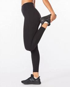 img 2 attached to 2XU Womens Form Hi-Rise Compression Tights With Flat-Wide Full Coverage Waistband For Training And Workout/Exercise
