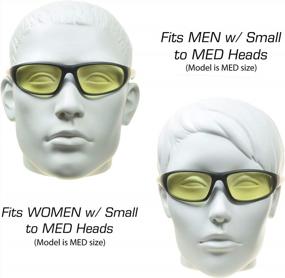 img 3 attached to Nighttime Safety Essential: ProSPORT Yellow Bifocal Glasses Z87 For Men And Women Driving And Riding