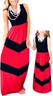 summer mommy striped chevron dresses girls' clothing ~ dresses logo