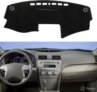 🚘 enhance your toyota camry's interior with shinehome dashboard cover mat carpet - perfect fit for 2007-2011 models logo