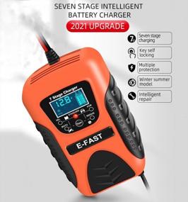 img 3 attached to 12V/7A Automatic Car Battery Charger Maintainer Trickle Smart Charger For Truck Motorcycle Lawn Mower Boat SUV Wet AGM Lead Acid Batteries