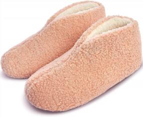 img 4 attached to Furry And Warm: Parlovable Women'S Memory Foam Sherpa Slippers For Ultimate Comfort