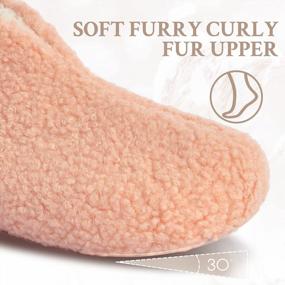 img 1 attached to Furry And Warm: Parlovable Women'S Memory Foam Sherpa Slippers For Ultimate Comfort