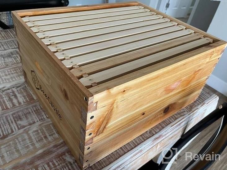 img 1 attached to Build Your Own Beehive: Unassembled Langstroth Deep/Brood Box Kit With Wax Coated Frames And Foundation Sheets review by Chris Pacino